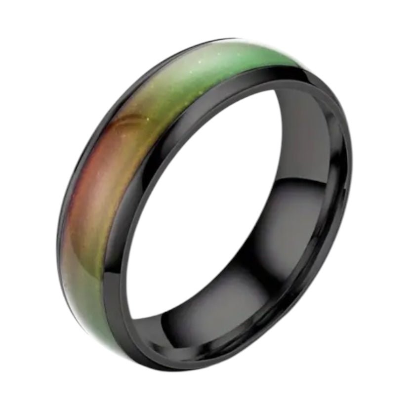 Emotionsring Schwarz - CrystalScents