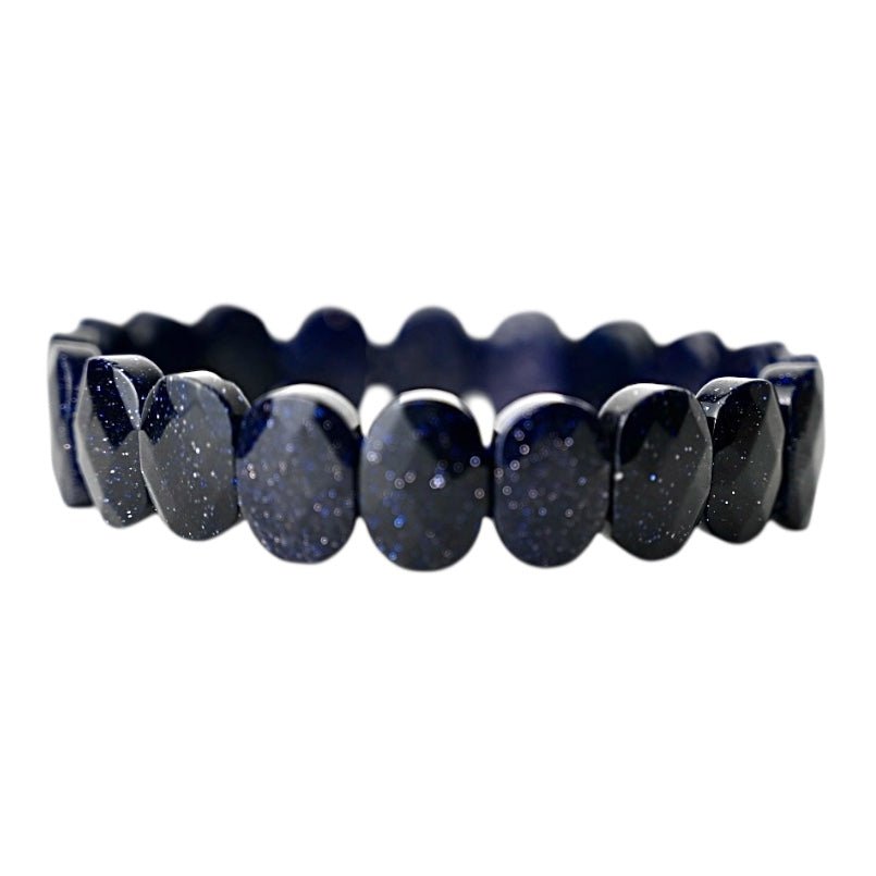Facettiertes Blaufluss Armband - CrystalScents