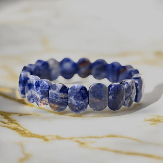Facettiertes Sodalit Armband - CrystalScents