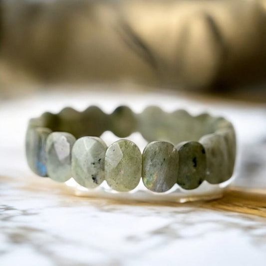 Facettiertes Sunset - Labradorit Armband - CrystalScents