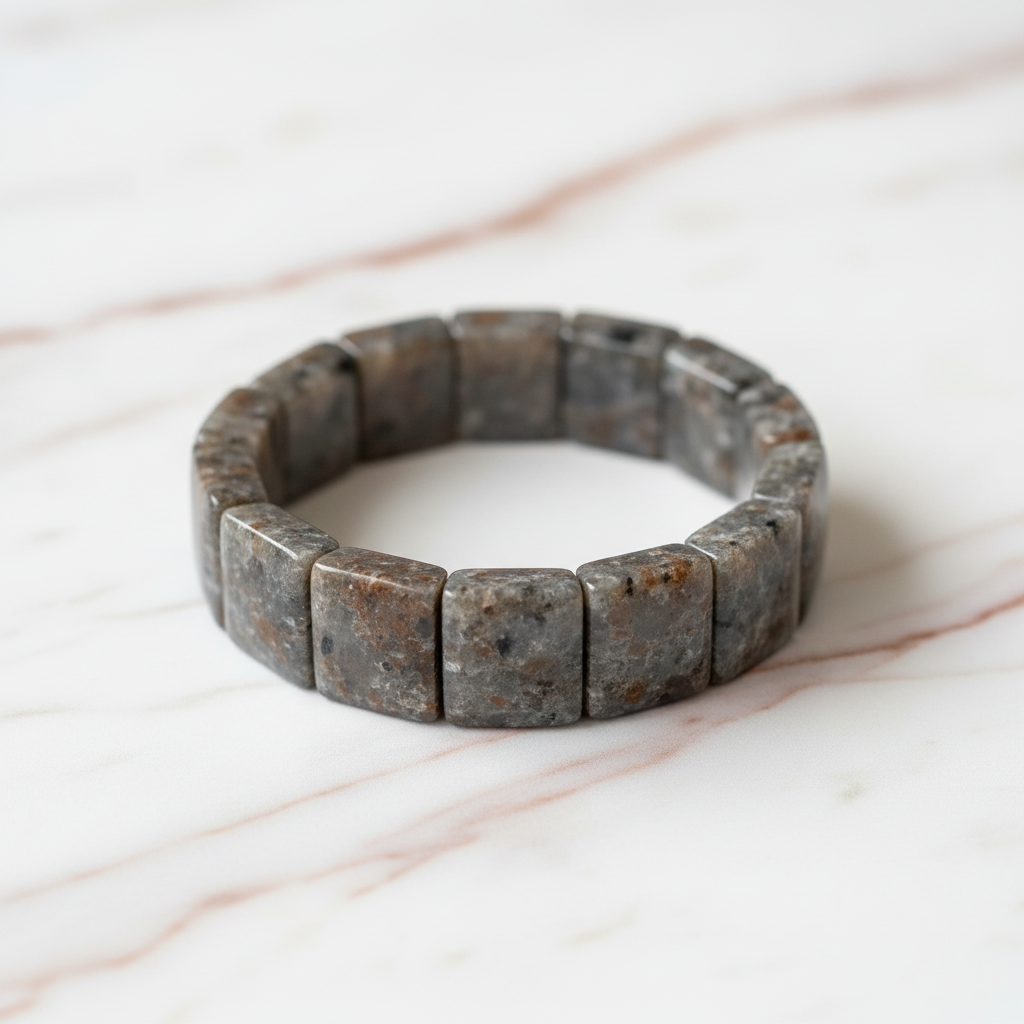 Flammenstein Armband Grau 3
