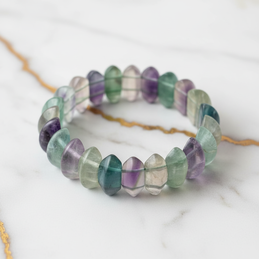 Fluorit Armband Overhead