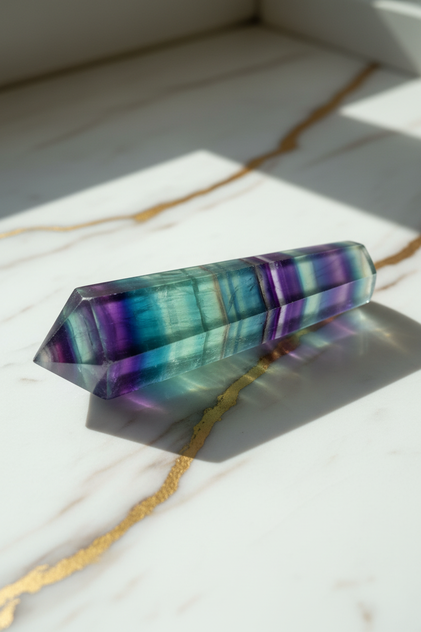 Fluorit Zepter Marmor