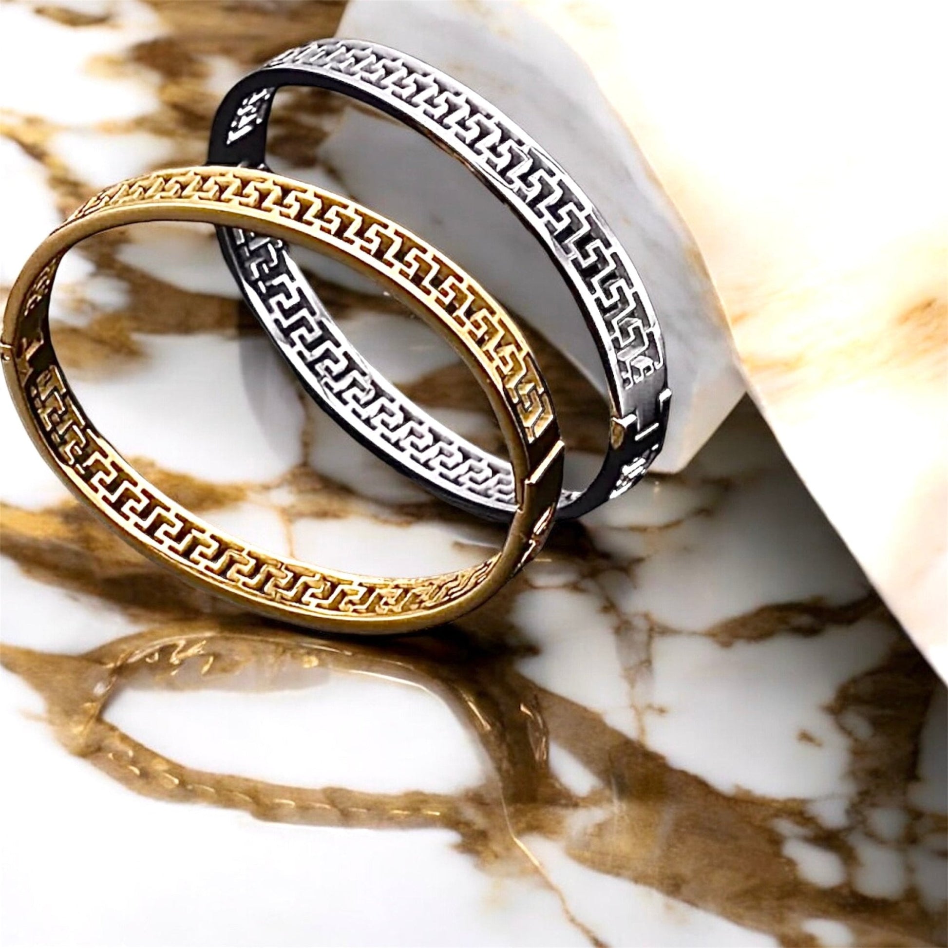 Gemustertes Armband Silber - CrystalScents
