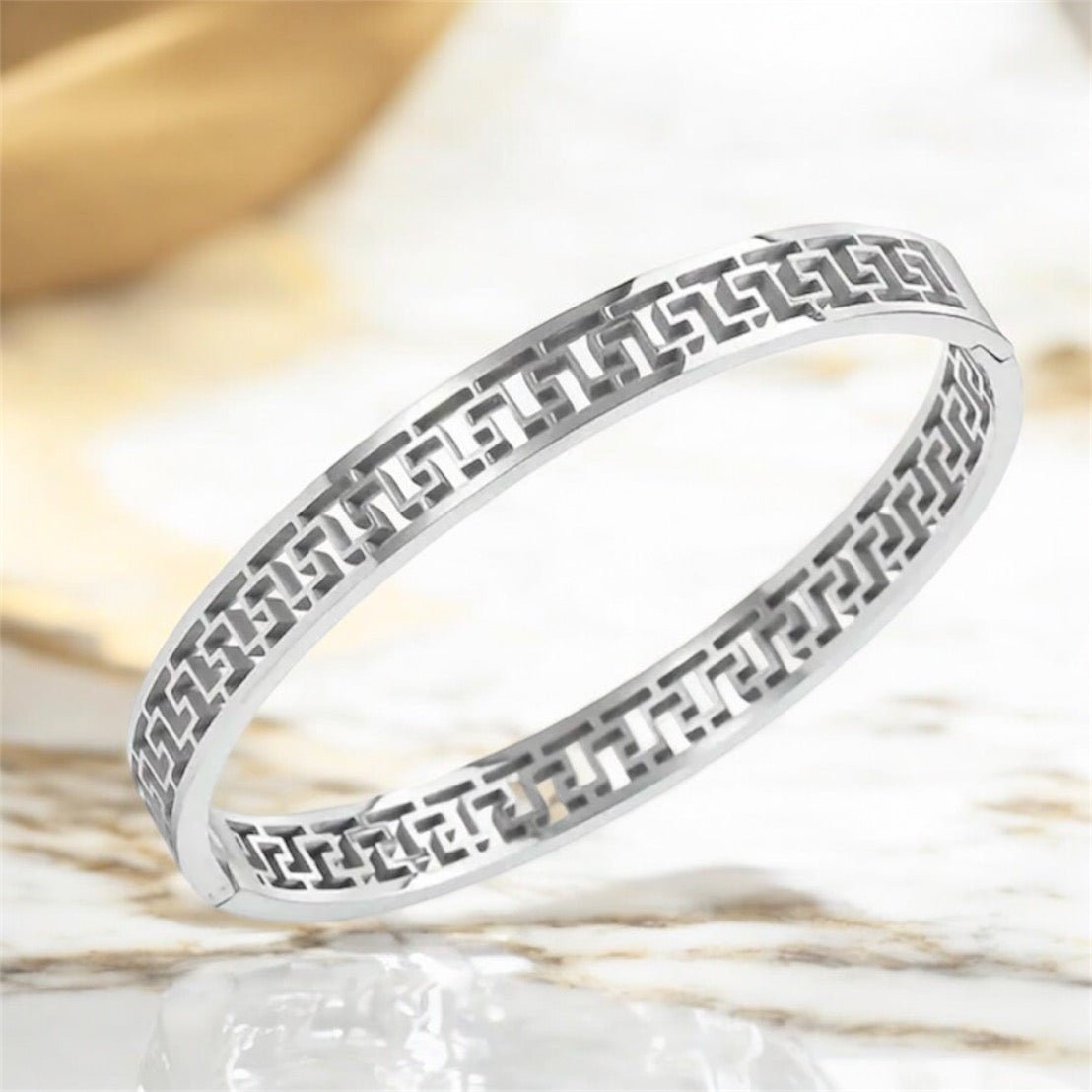 Gemustertes Armband Silber - CrystalScents