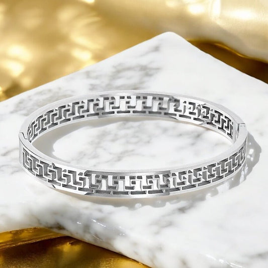 Gemustertes Armband Silber - CrystalScents