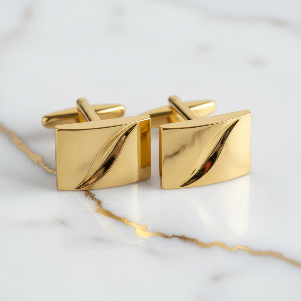 Gold Manschettenknöpfe Paar 2