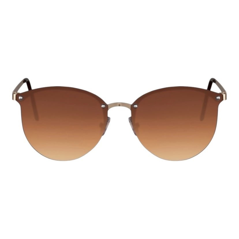 Goldbraune stylische Sonnenbrille - CrystalScents