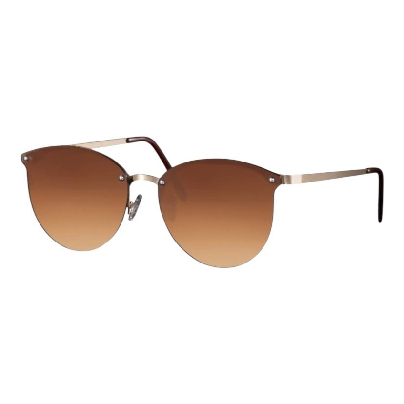 Goldbraune stylische Sonnenbrille - CrystalScents