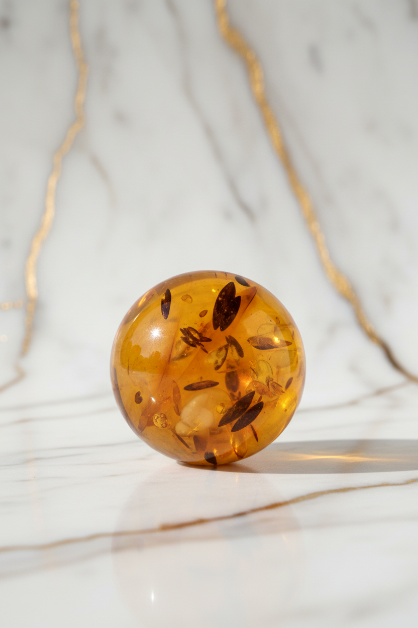 Goldene Bernstein Marmor