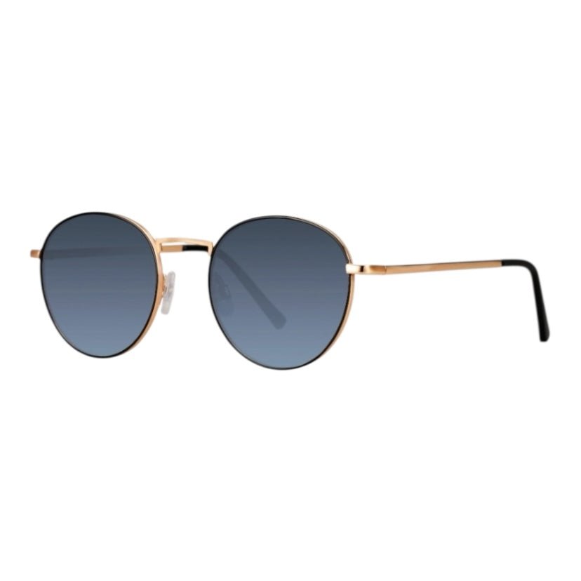 Goldene Sonnenbrille mit blauem Verlauf - CrystalScents