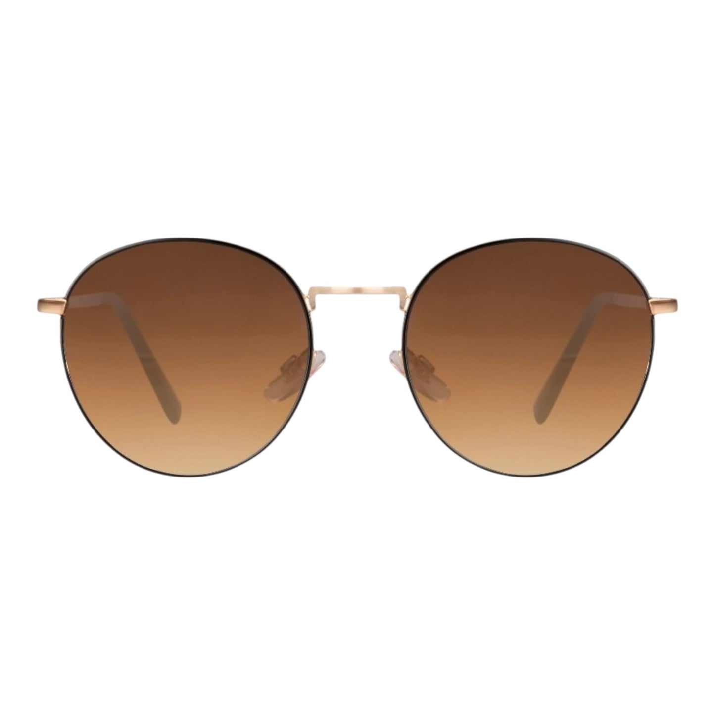 Goldene Sonnenbrille mit braunem Verlauf - CrystalScents