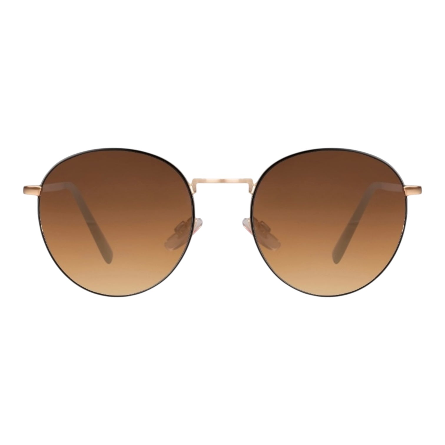 Goldene Sonnenbrille mit braunem Verlauf - CrystalScents