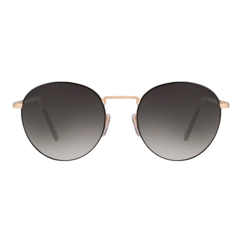 Goldene Sonnenbrille mit schwarzem Verlauf - CrystalScents