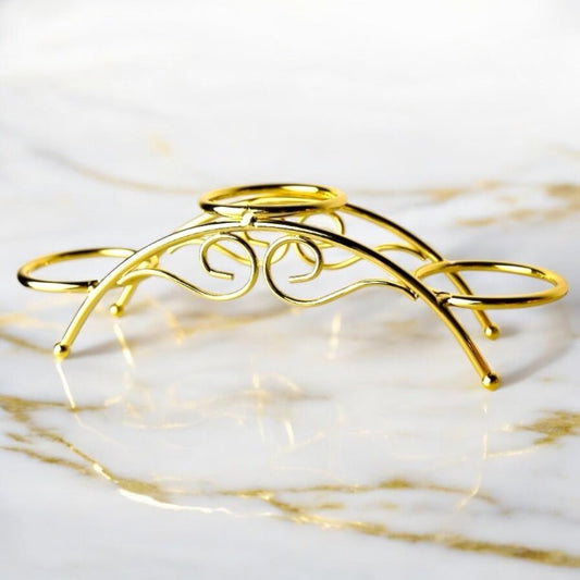 Goldener Kugelständer für bis zu 3 Kugeln - CrystalScents