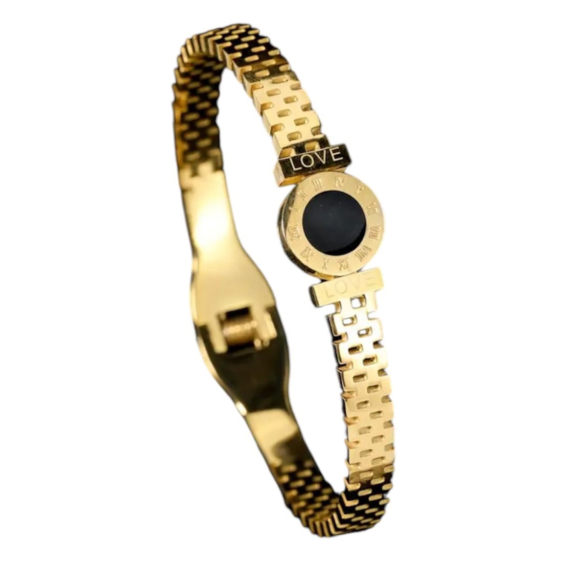 Goldenes Armband „LOVE“ - CrystalScents