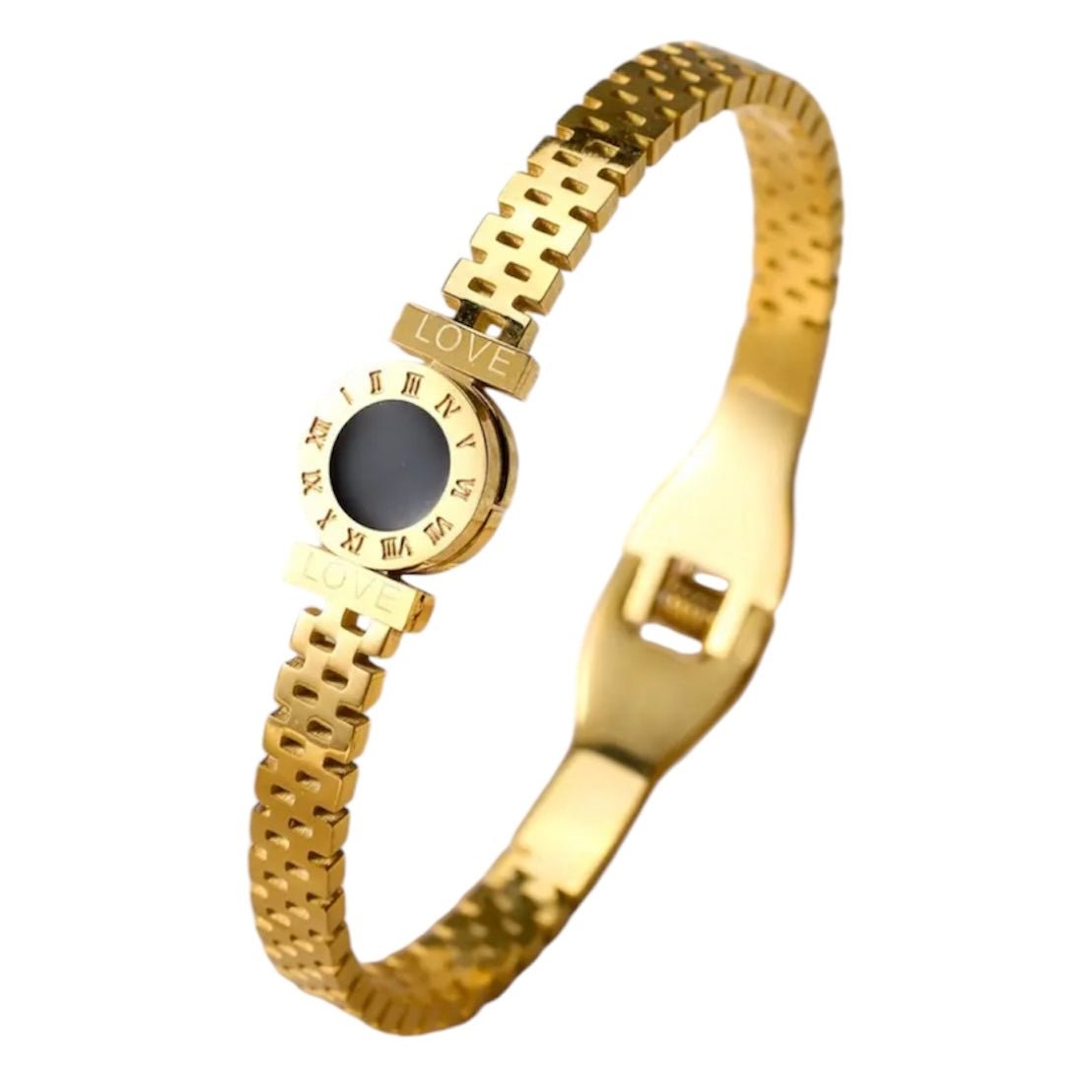 Goldenes Armband „LOVE“ - CrystalScents