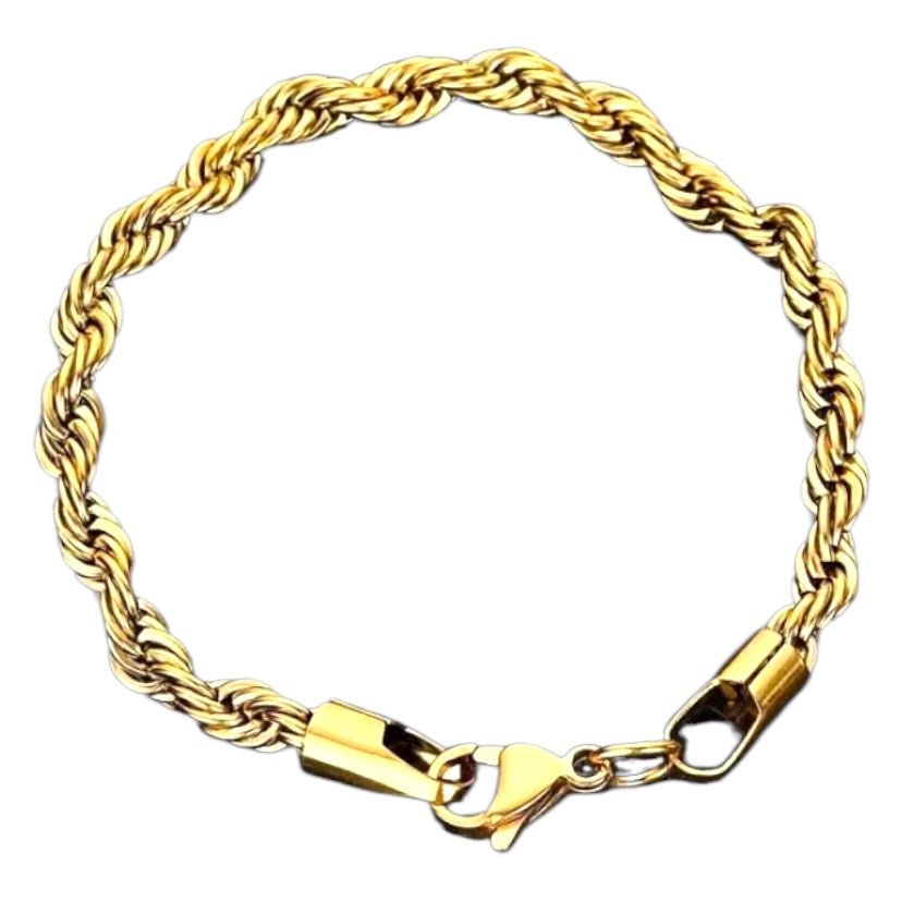 Goldenes gedrehtes Armband - CrystalScents
