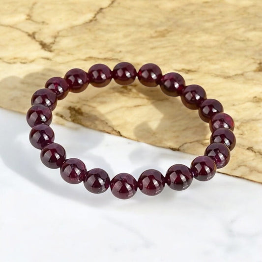 Granat Kugelarmband - CrystalScents