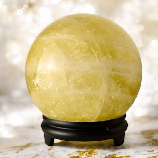 Große Citrin Kugel - CrystalScents