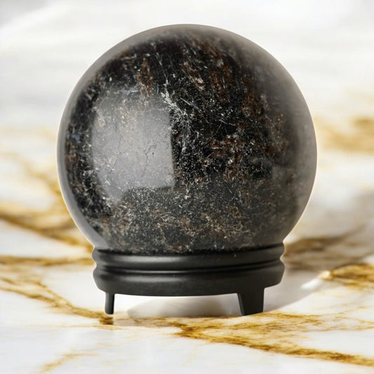 Große Granat / Astrophylit Kugel - CrystalScents