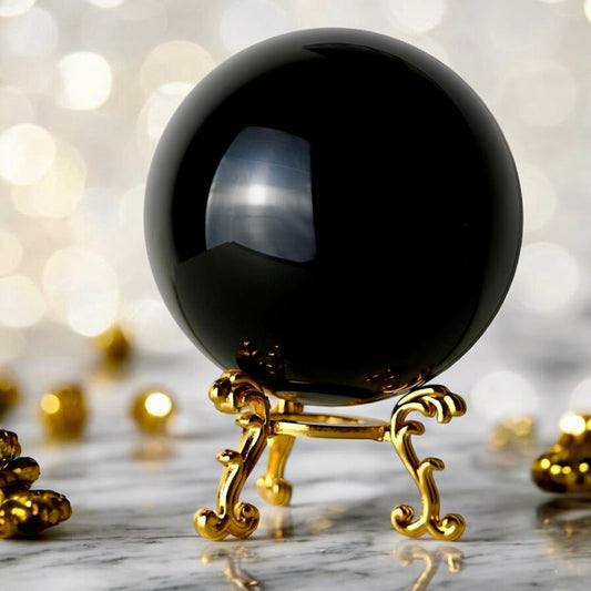 Große Obsidian Kugel - CrystalScents