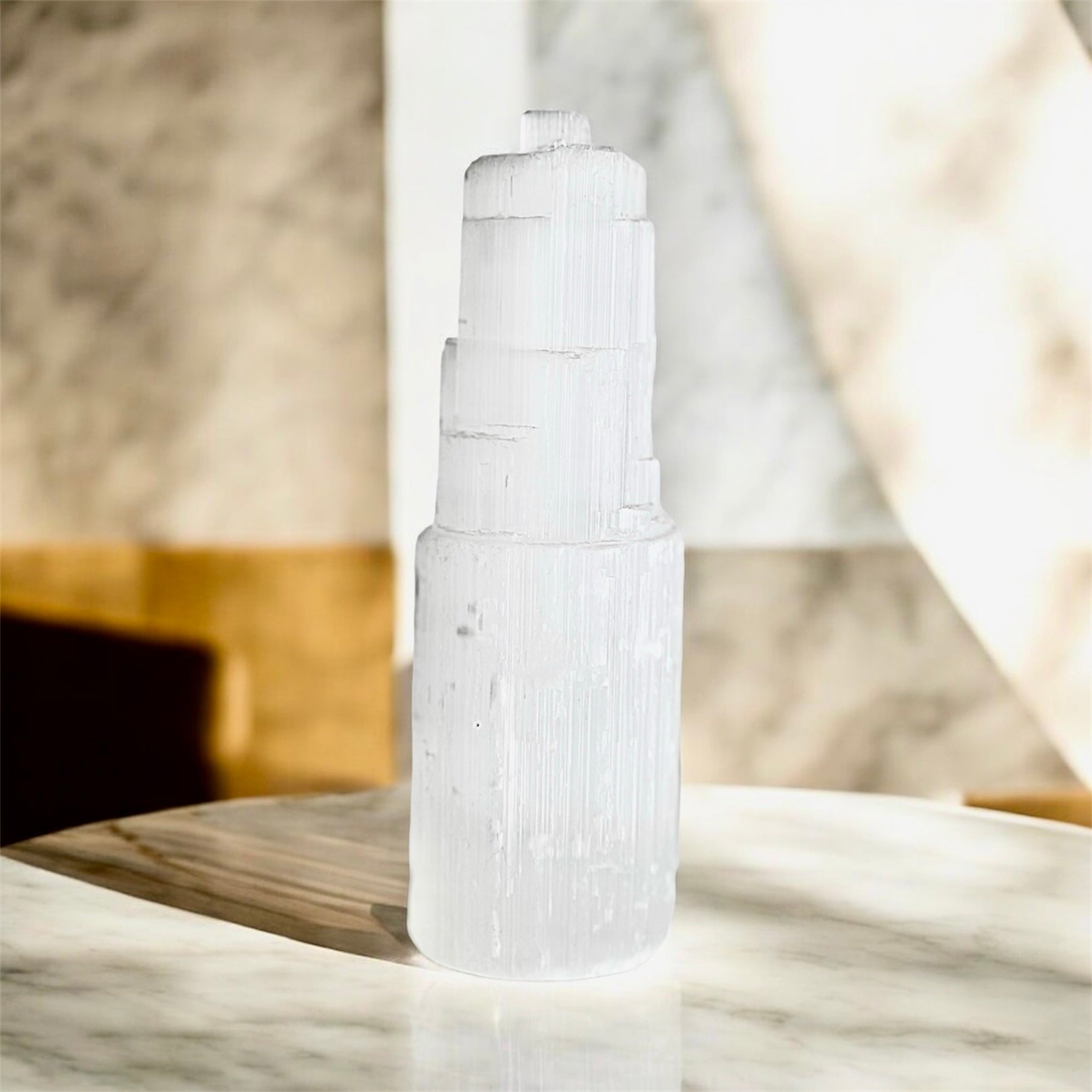 Großer Selenit Turm - CrystalScents