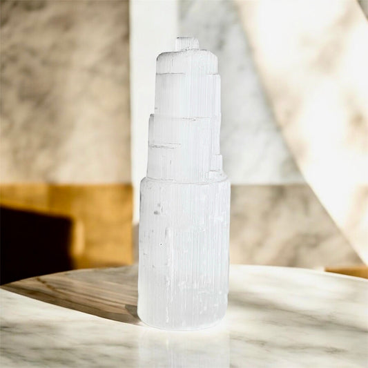 Großer Selenit Turm - CrystalScents