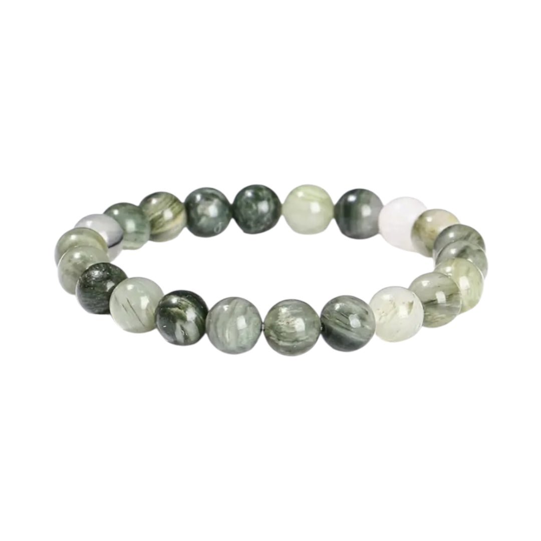 Grüner Jaspis Kugelarmband - CrystalScents