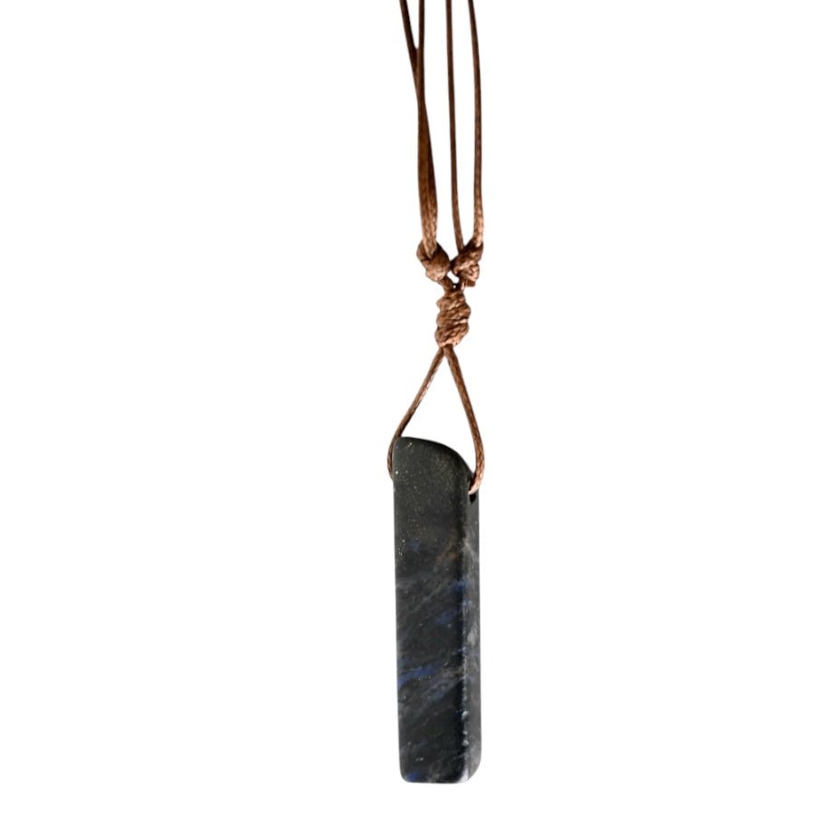 Halskette mit länglichem Sodalit - CrystalScents