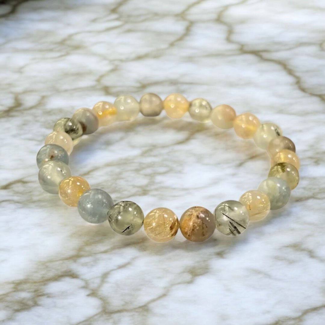 Hellgrünes Quartz Kugelarmband - CrystalScents