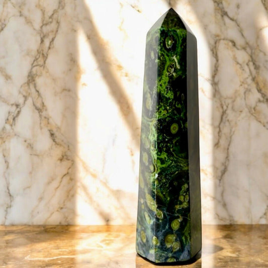 Kambaba (Pfauenauge) Obelisk - CrystalScents