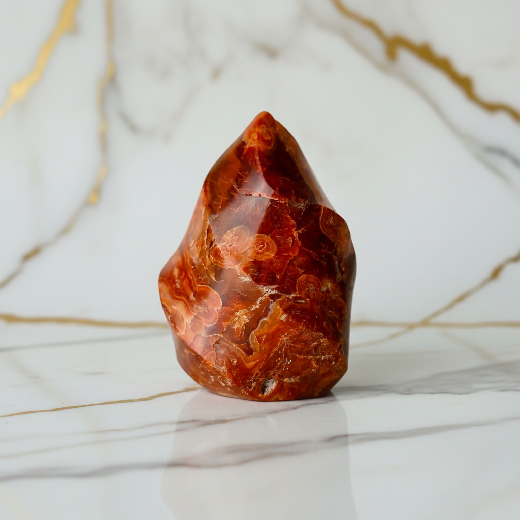 Karneol Flamme stehend 5