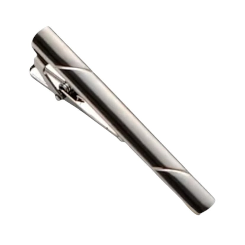 Krawattenklammer Metallic schwarz - CrystalScents