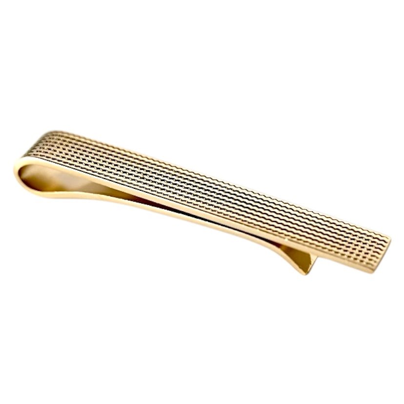 Krawattenklammer Wellenform gemustert; Gold - CrystalScents