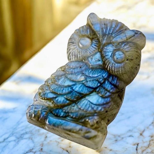 Labradorit Eule - CrystalScents