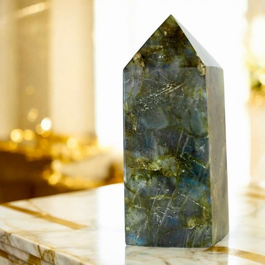 Labradorit Obelisk - CrystalScents