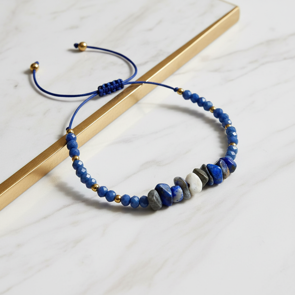 Lapislazuli Armband - Erhöhte Perspektive