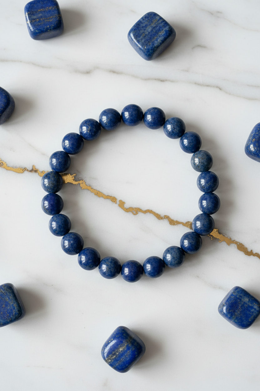 Lapislazuli Armband intensiv