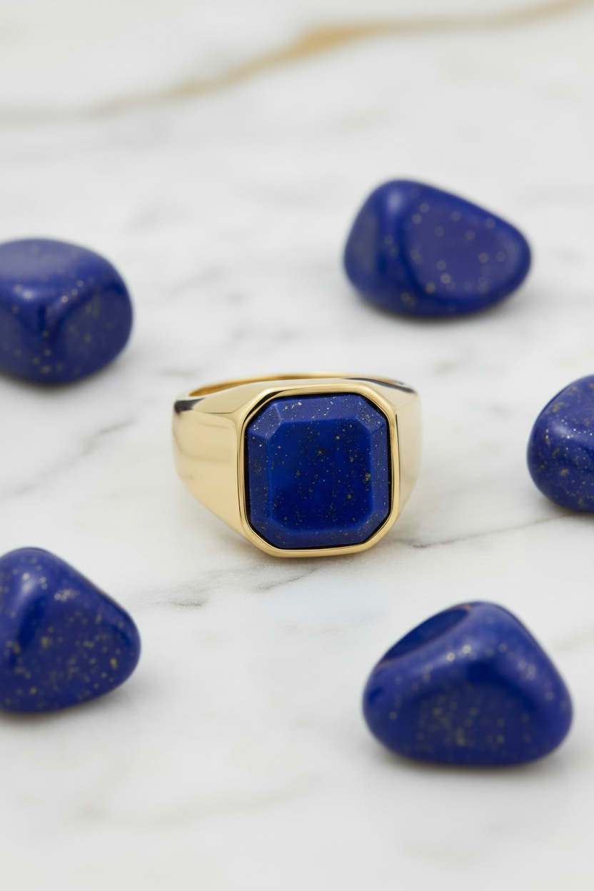Lapislazuli Ring realistisch