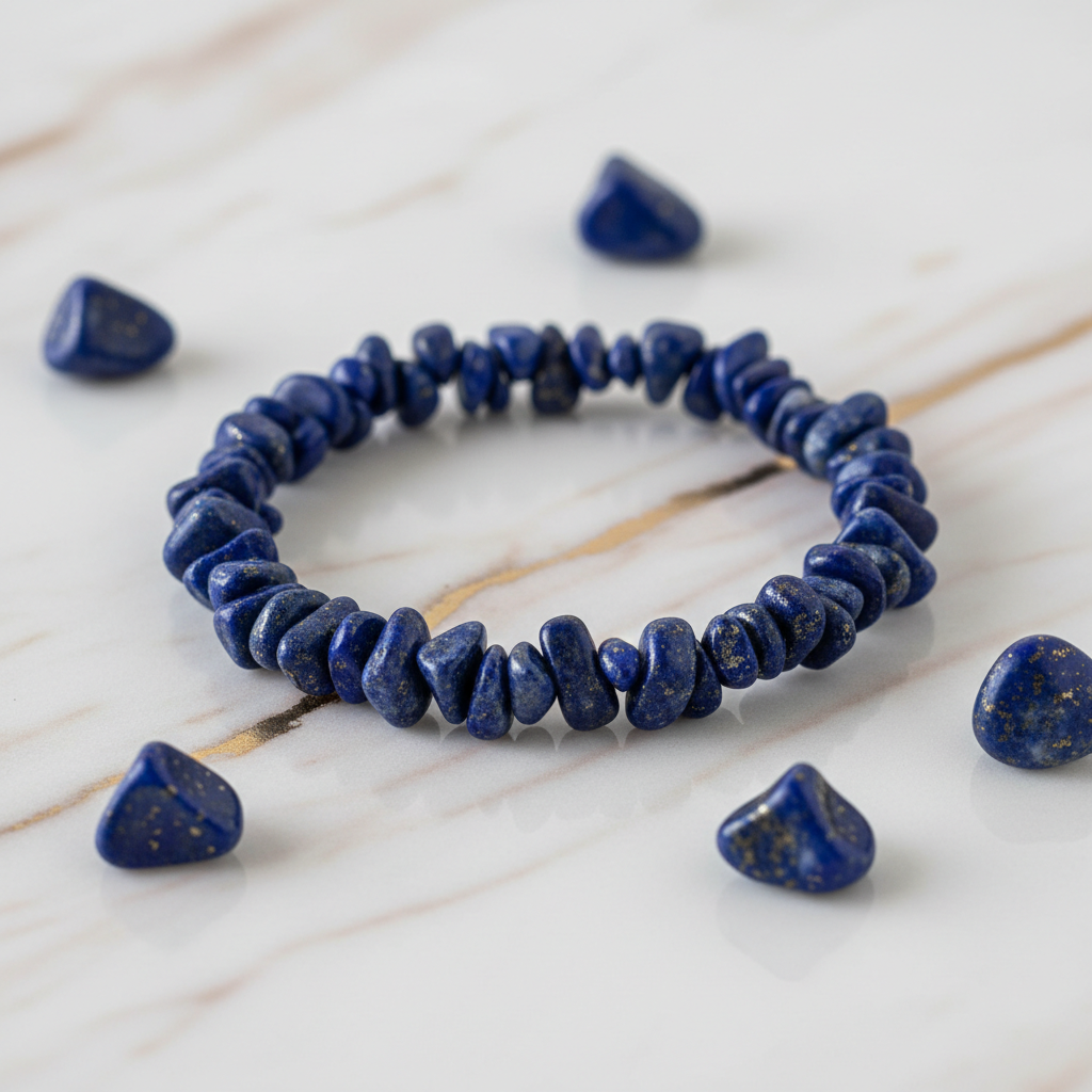 Lapislazuli Splitterarmband 8