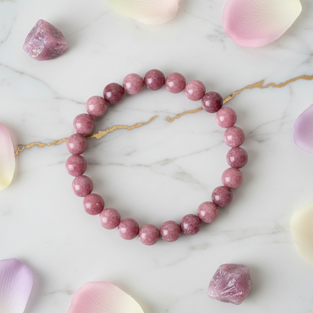 Lepidolith Armband Nahaufnahme 3
