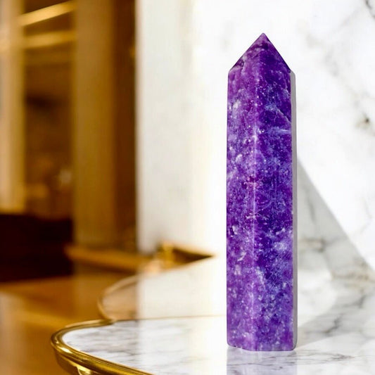 Lepidolith Obelisk - CrystalScents