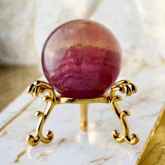 Lila Fluorit Kugel - CrystalScents