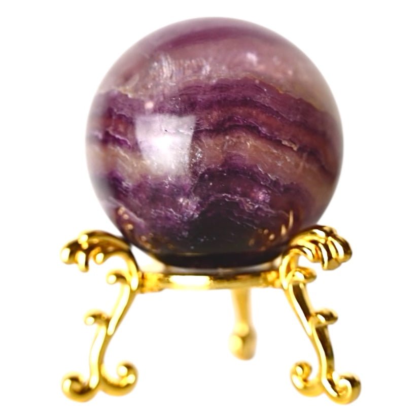 Lila Fluorit Kugel - CrystalScents