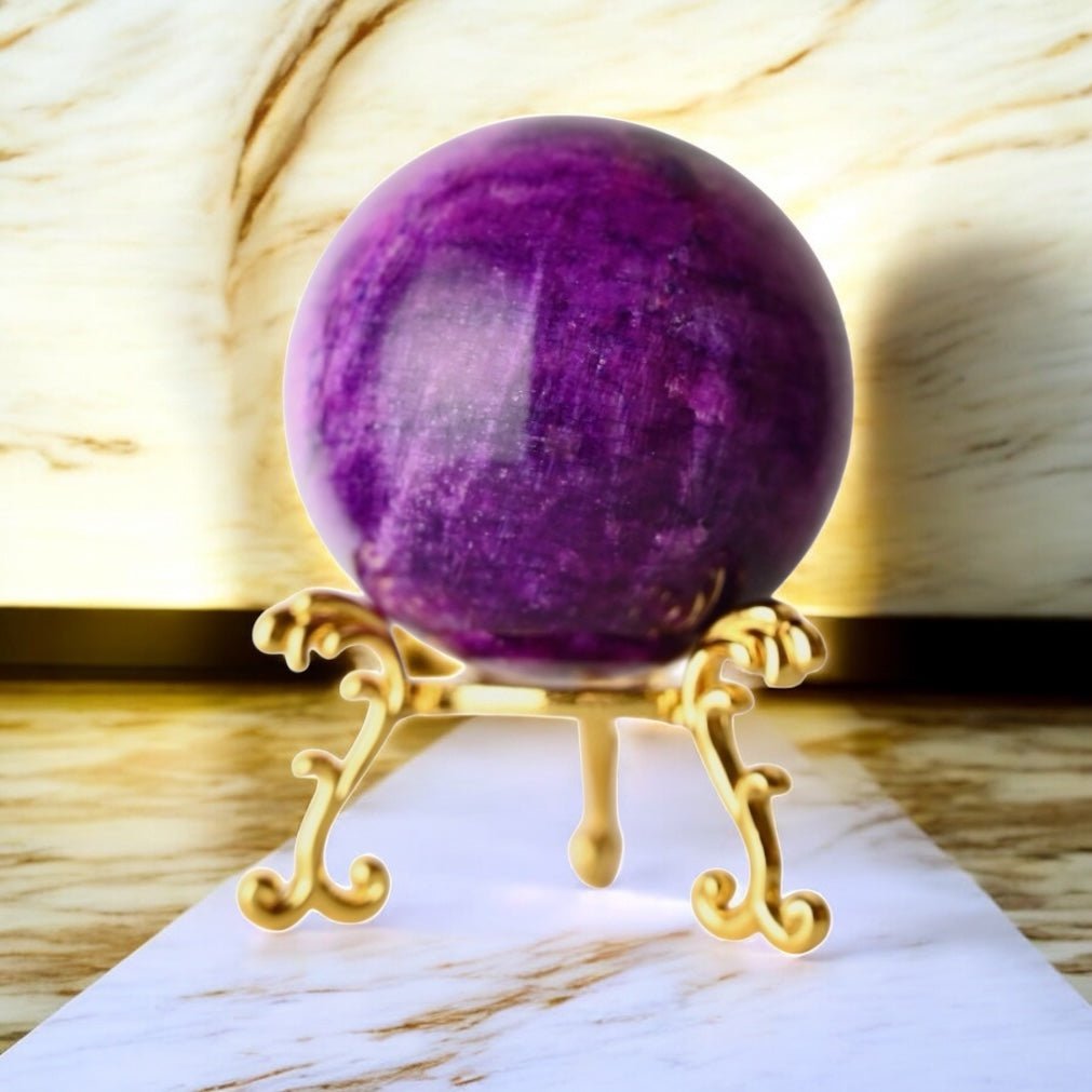 Lila Mondstein Kugel - CrystalScents
