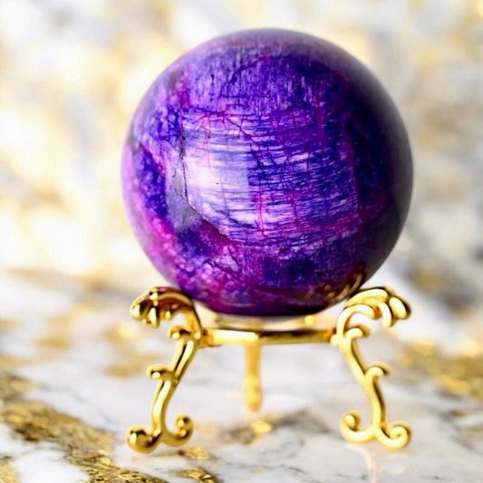 Lila Mondstein Kugel - CrystalScents