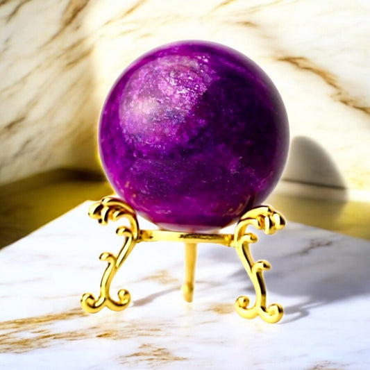 Lila Mondstein Kugel - CrystalScents