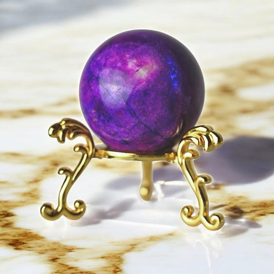 Lila Mondstein Kugel - CrystalScents