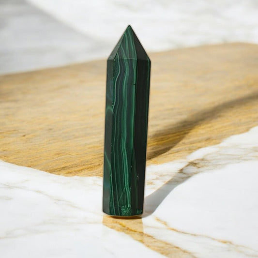 Malachit Obelisk - CrystalScents